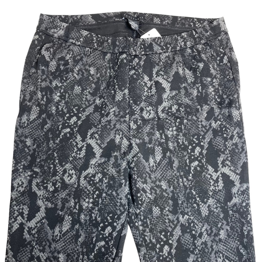 Sanctuary Grease Leggings Black Grey Snake Print Size XXL New - Picture 3 of 8